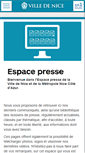 Mobile Screenshot of presse.nice.fr