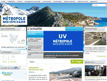 Tablet Screenshot of metropole.nice.fr