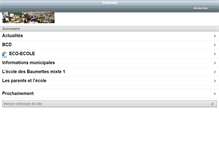 Tablet Screenshot of baumettes.scolaweb.nice.fr